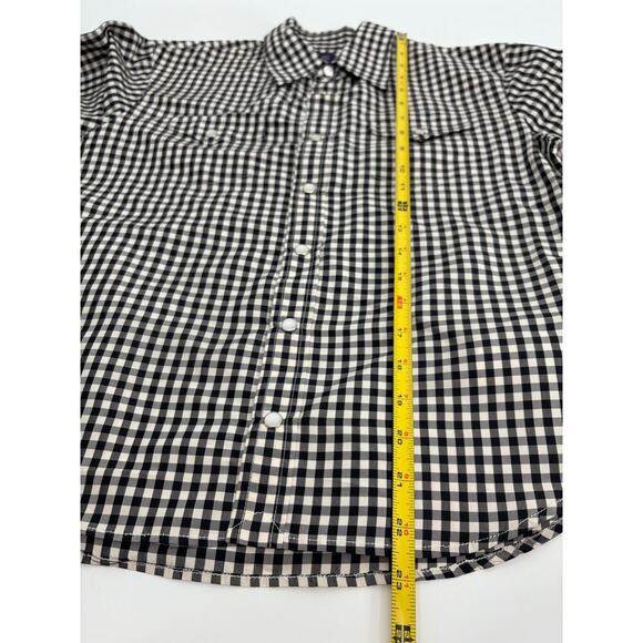 Ralph Lauren Collection Runway 2000 Silk Pearl Snap Button Up Shirt Top Gingham - Picture 11 of 16